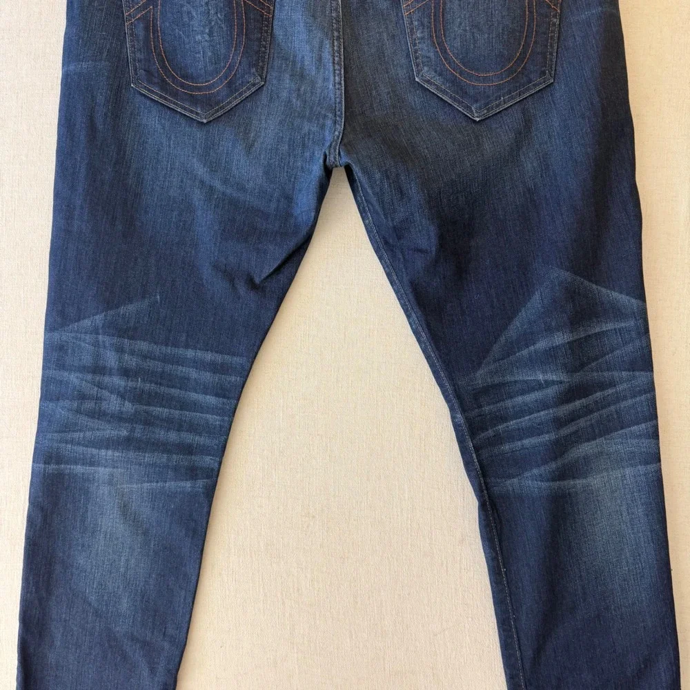 True Religion Rocco x Russell Westbrook Mens 44 Blue Relaxed Skinny Jeans